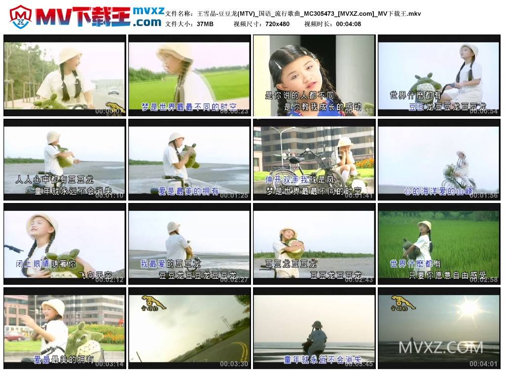 王雪晶-豆豆龙(MTV)_国语_流行歌曲_MC305473